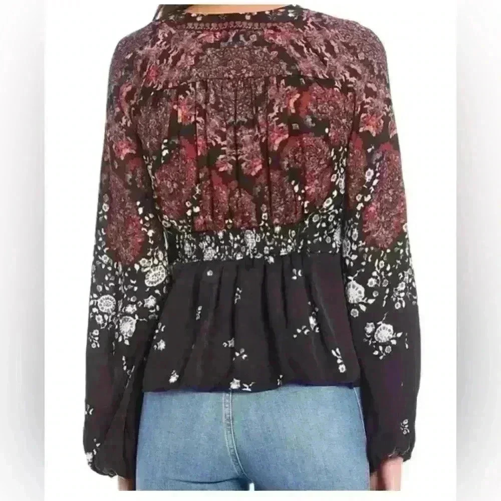 Free People Run Free Blouse Size XS - Picture 7 of 8